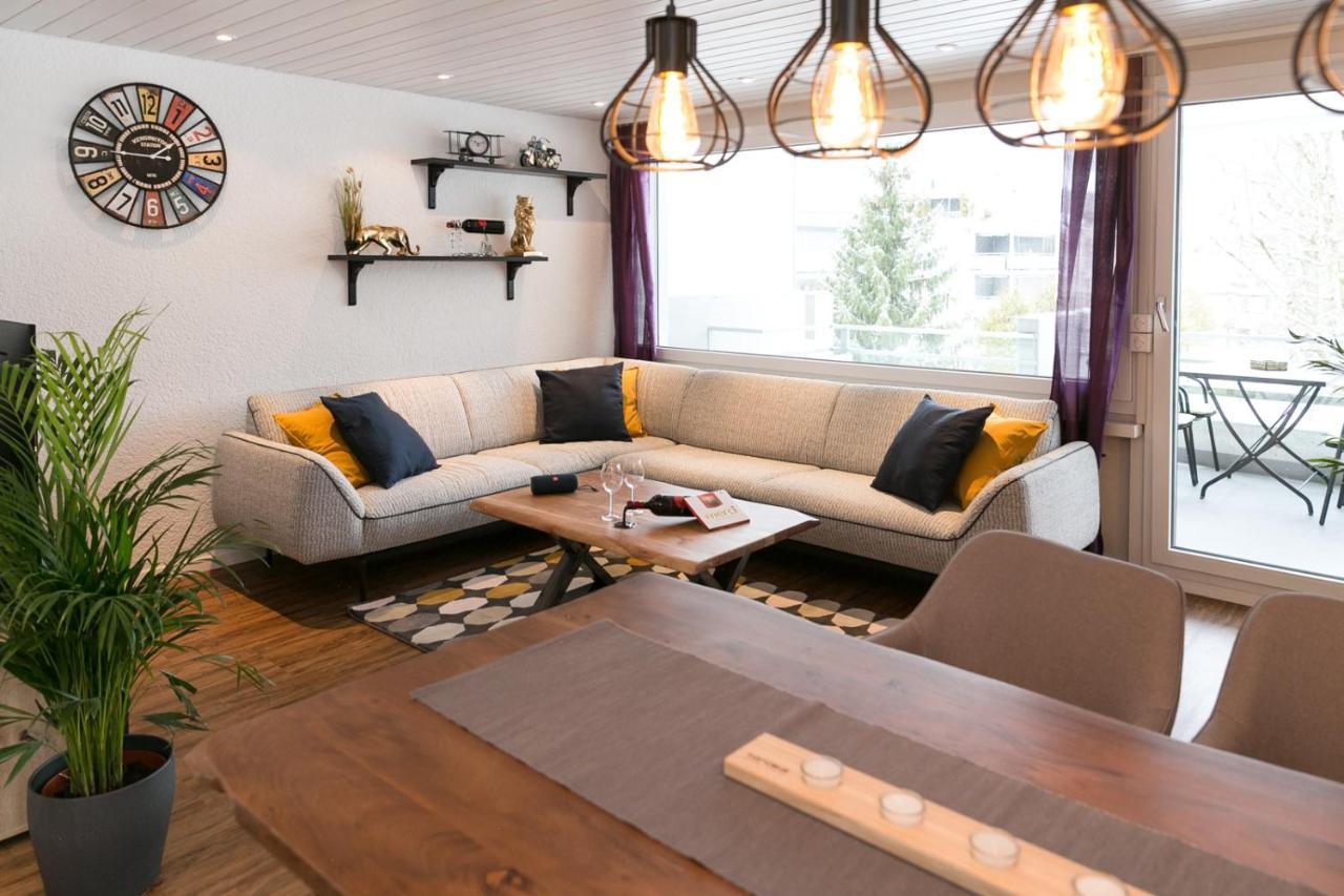 Spirit Apartments - Balkon - Bergsicht - Parkplatz Engelberg Eksteriør billede